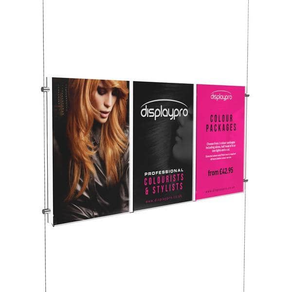 A4 Triple Easy Access Poster Pockets Only Displaypro