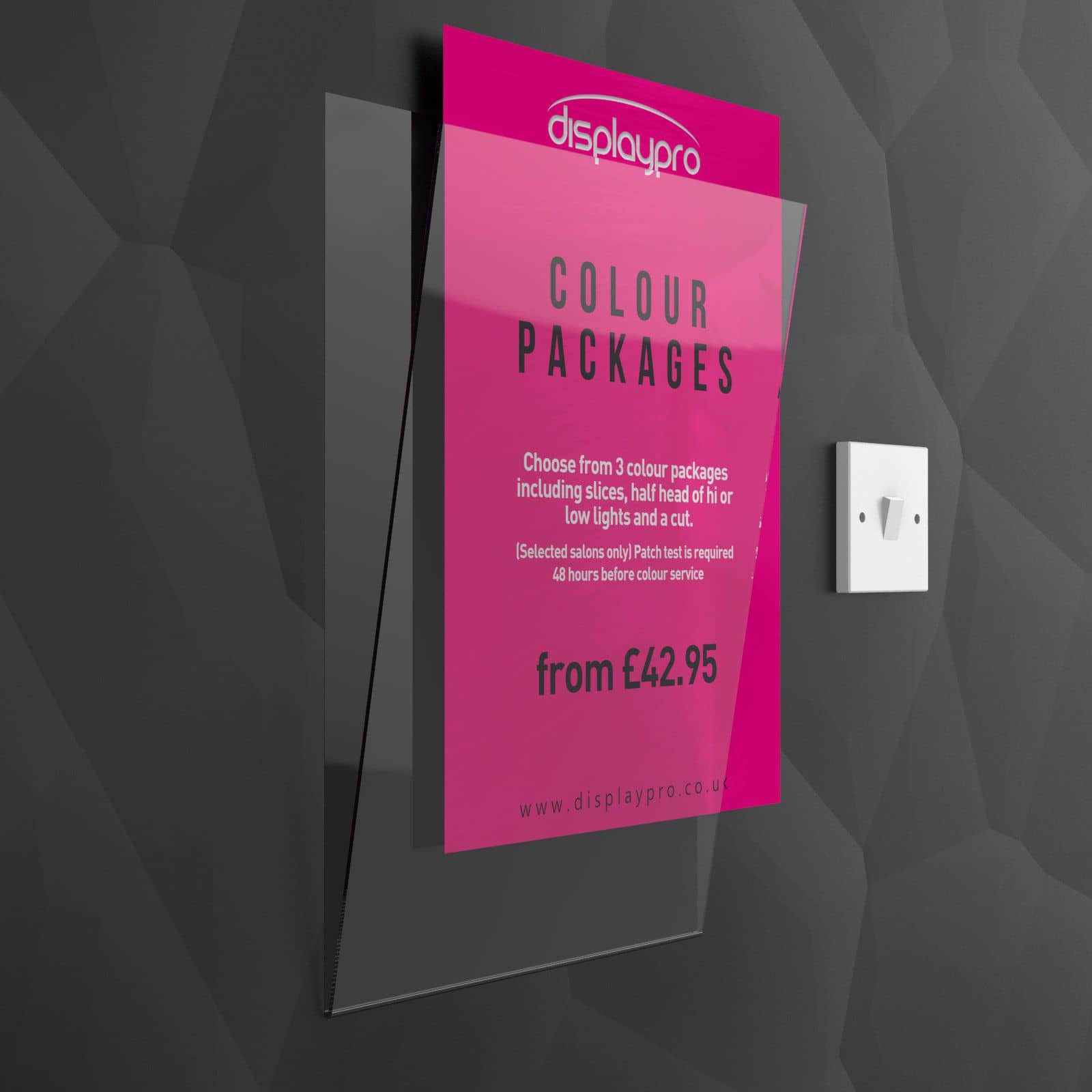 Acrylic Borderless Wall Poster Holders - Displaypro