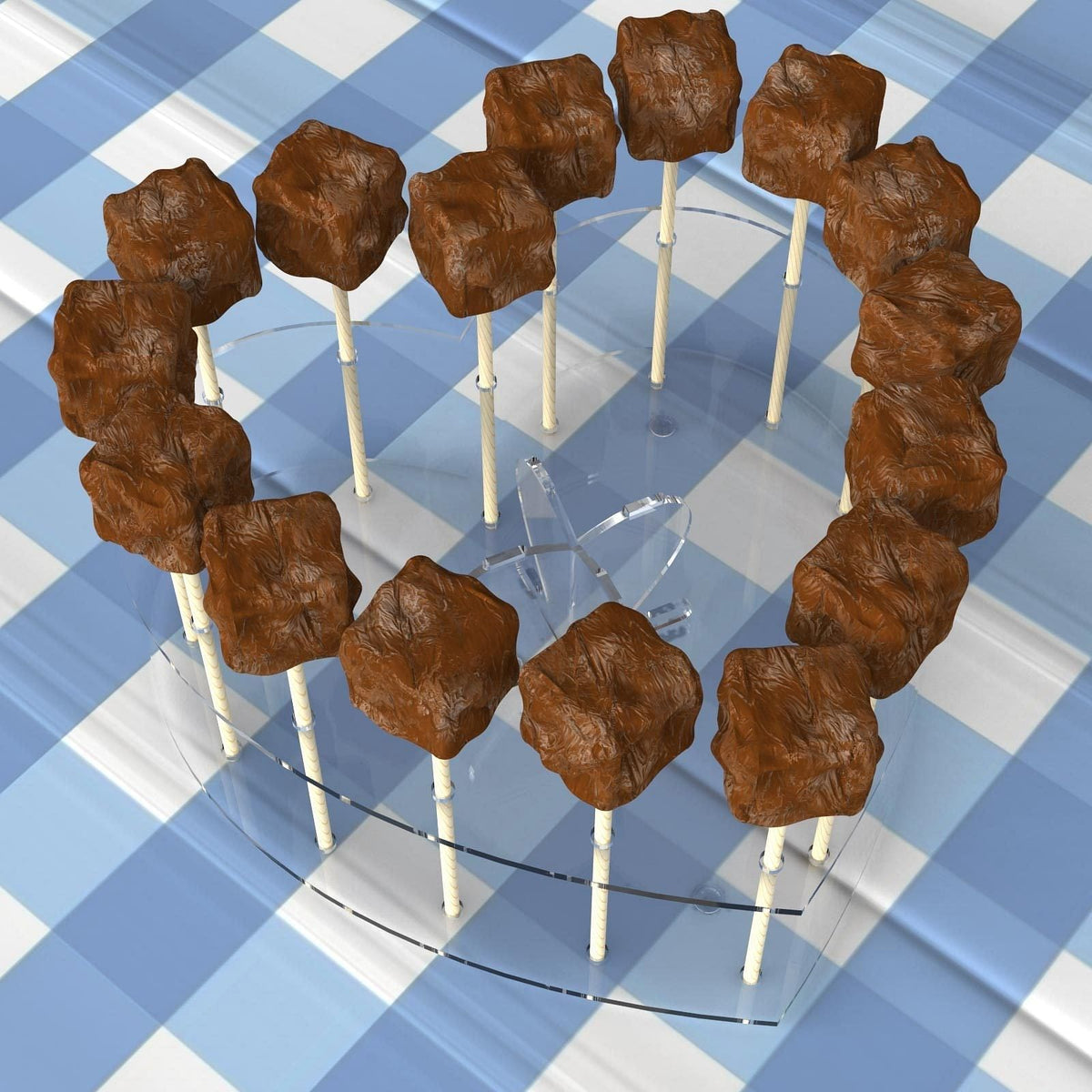 Acrylic Heart Cake Pop Stand Displaypro