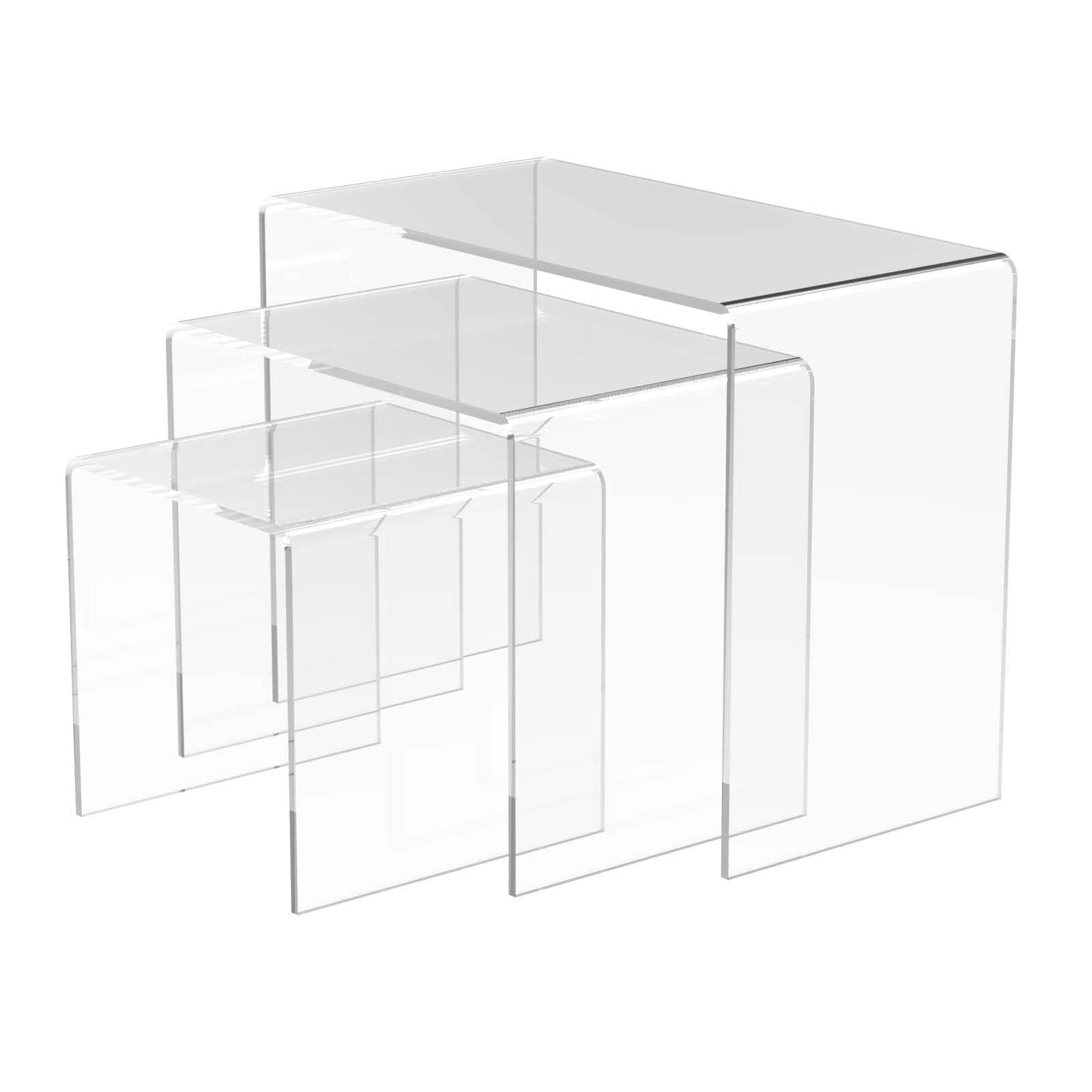 Acrylic Nesting Plinths (Set of 3) – Displaypro