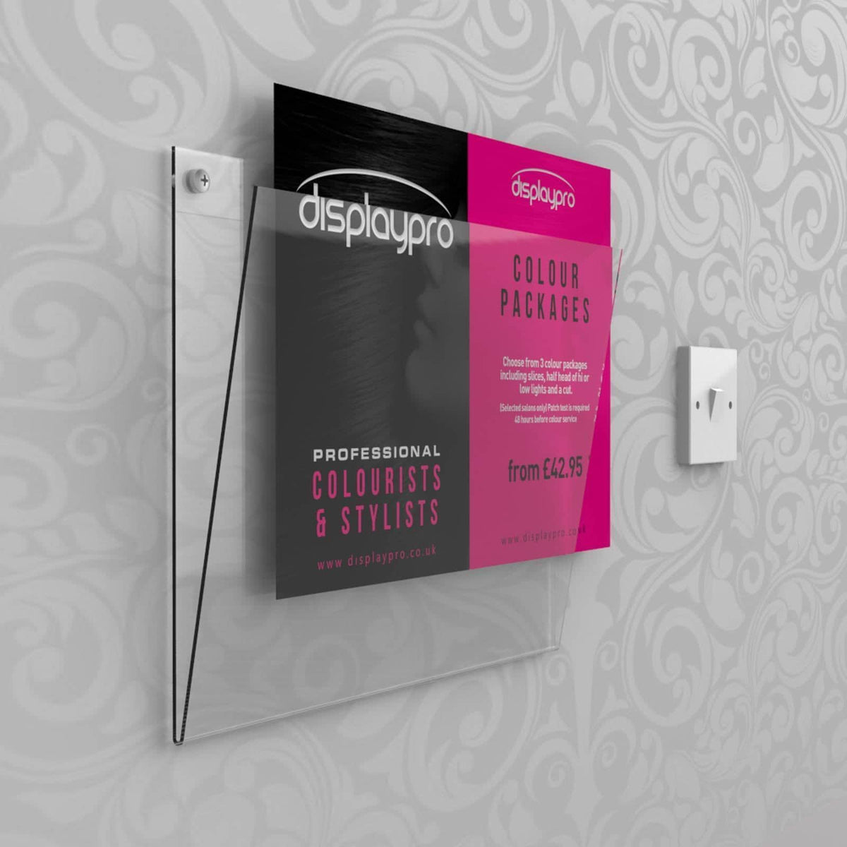 Acrylic Wall Poster Display Displaypro