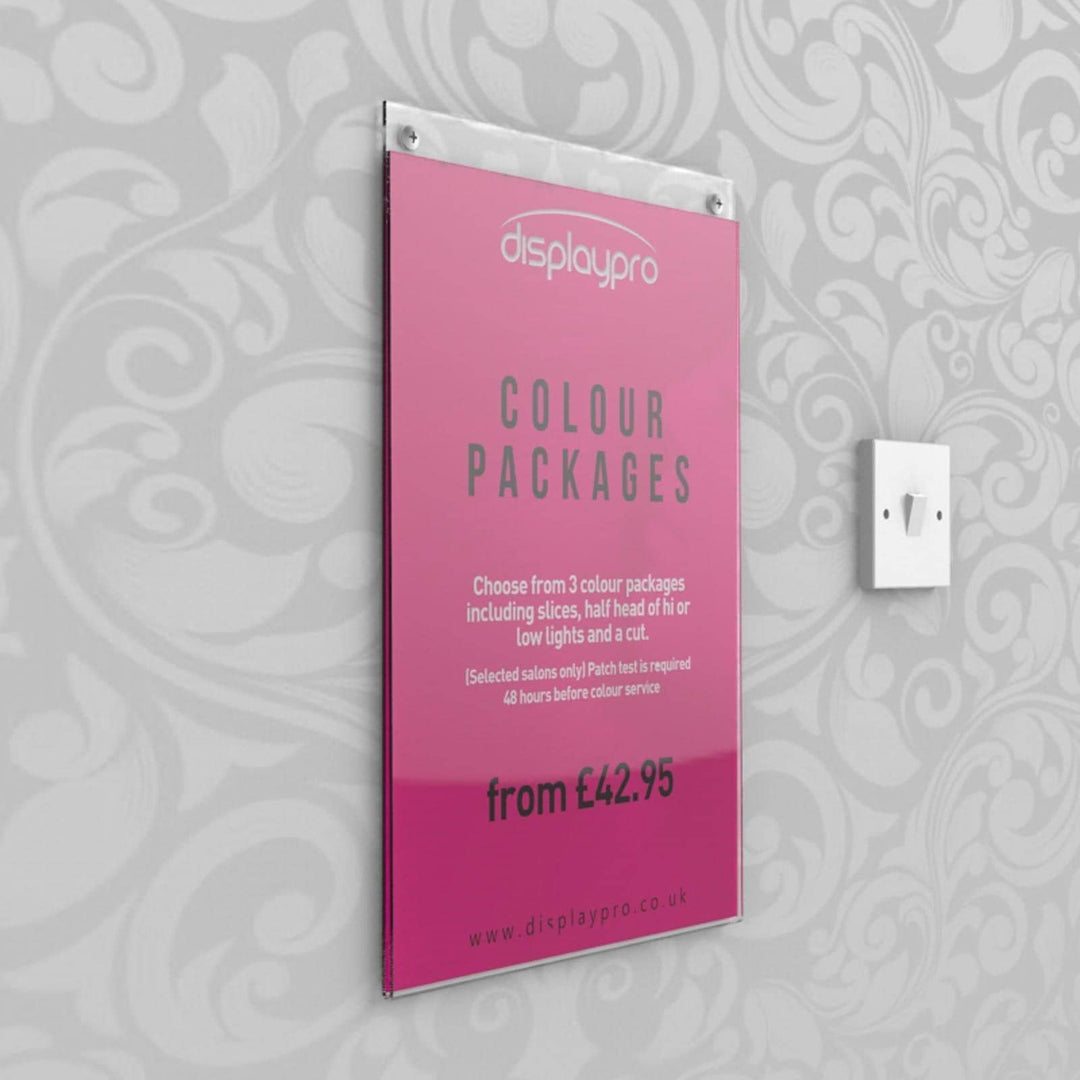 Acrylic Wall Poster Displays Displaypro 3