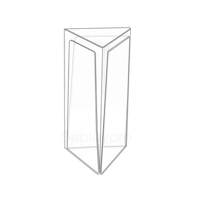 Trifold 3 sided toblerone menu holder Displaypro