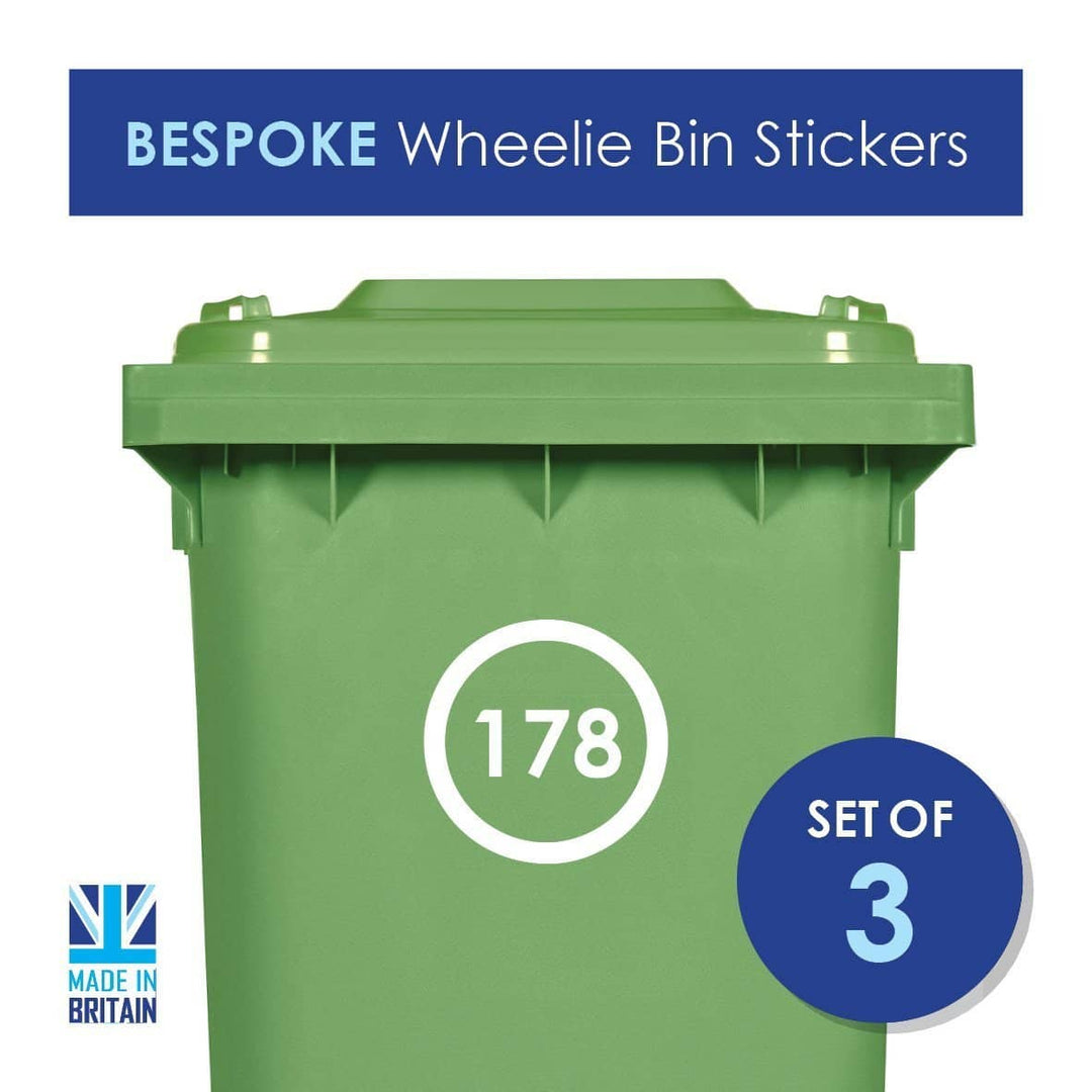 Vinyl Bin Number Sticker Shapes Displaypro 22
