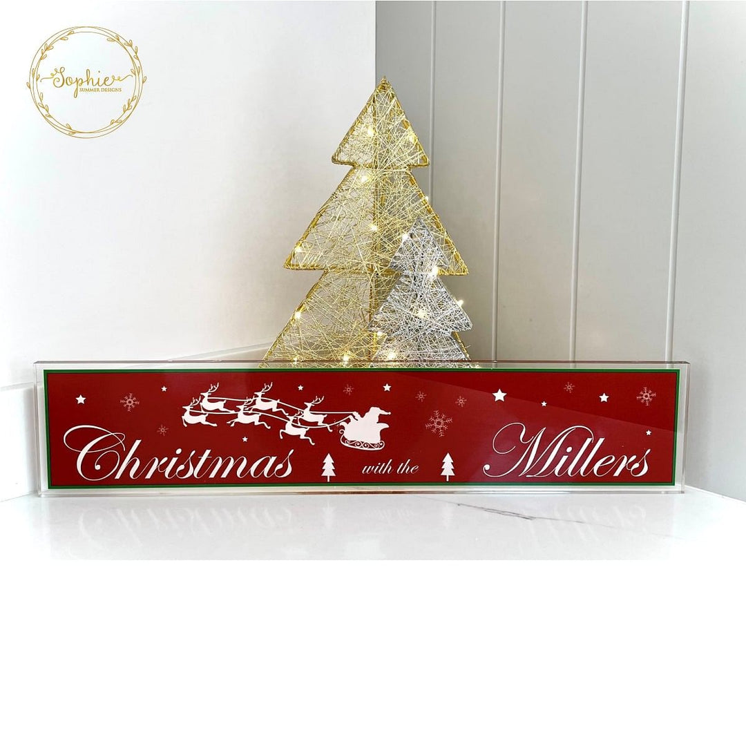 Personalised Christmas Signs - Traditional Santa Design Displaypro