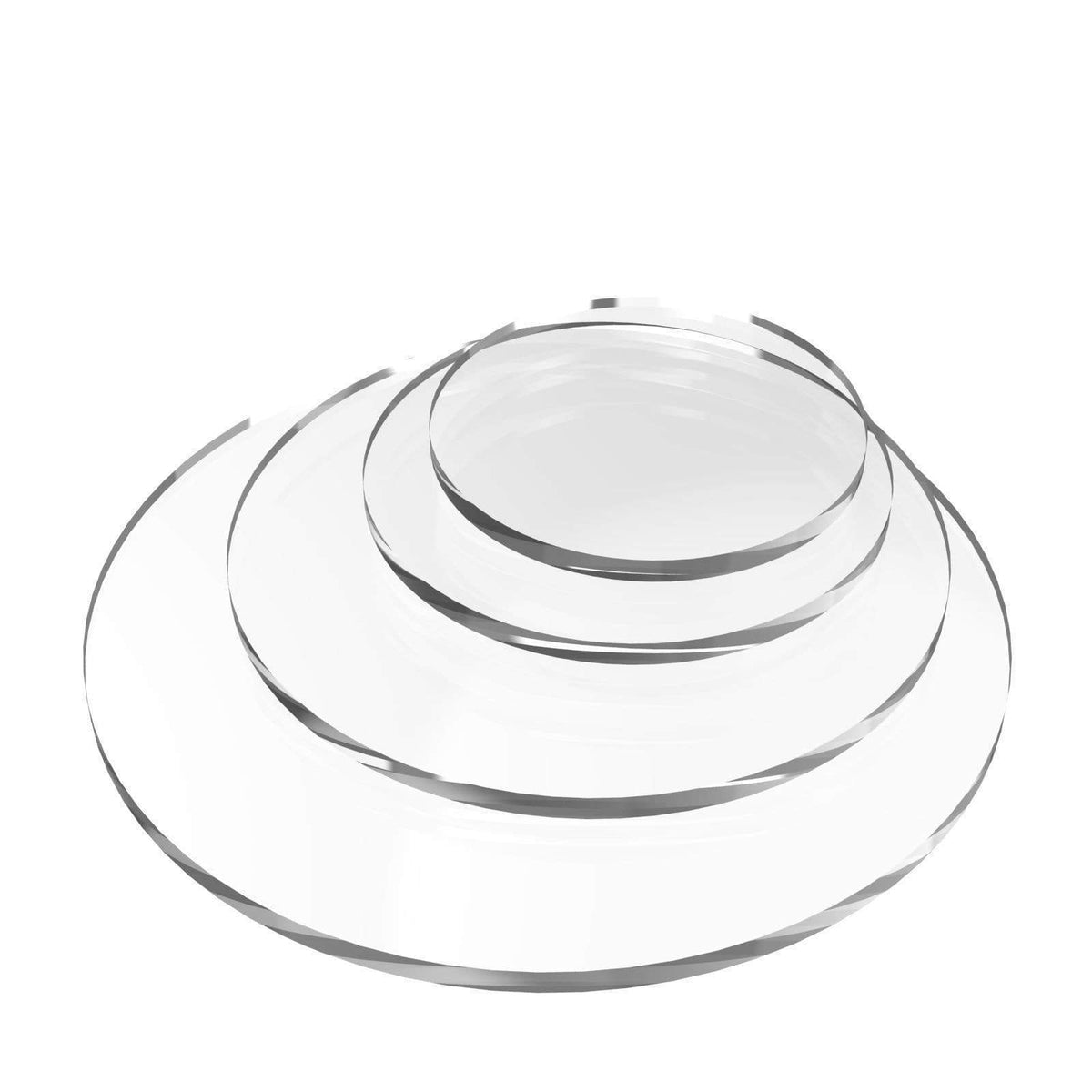 Circular Clear Acrylic Discs Displaypro XT Displaypro