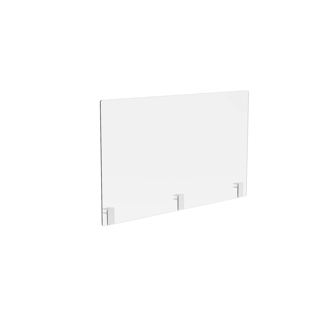 Desk Divider Screen With Clamps Displaypro 4