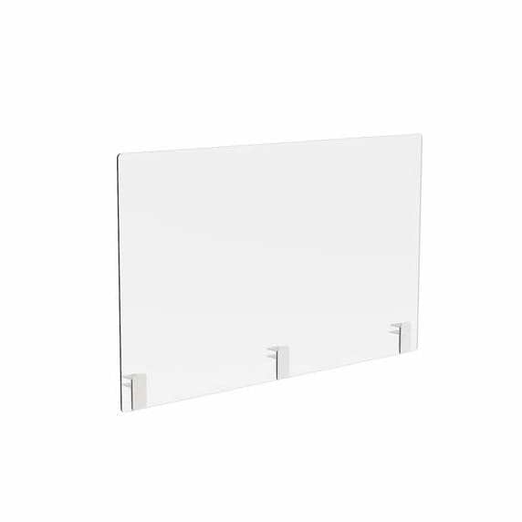 Desk Divider Screen With Clamps Displaypro 10