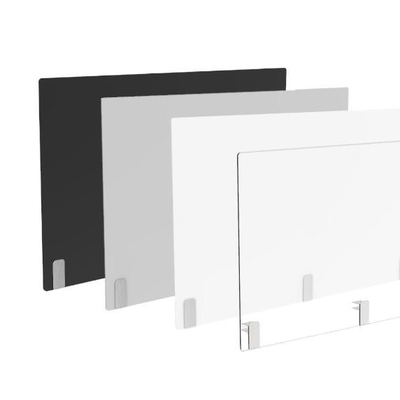 Desk Divider Screen with Clamps Perspex Partition Displaypro