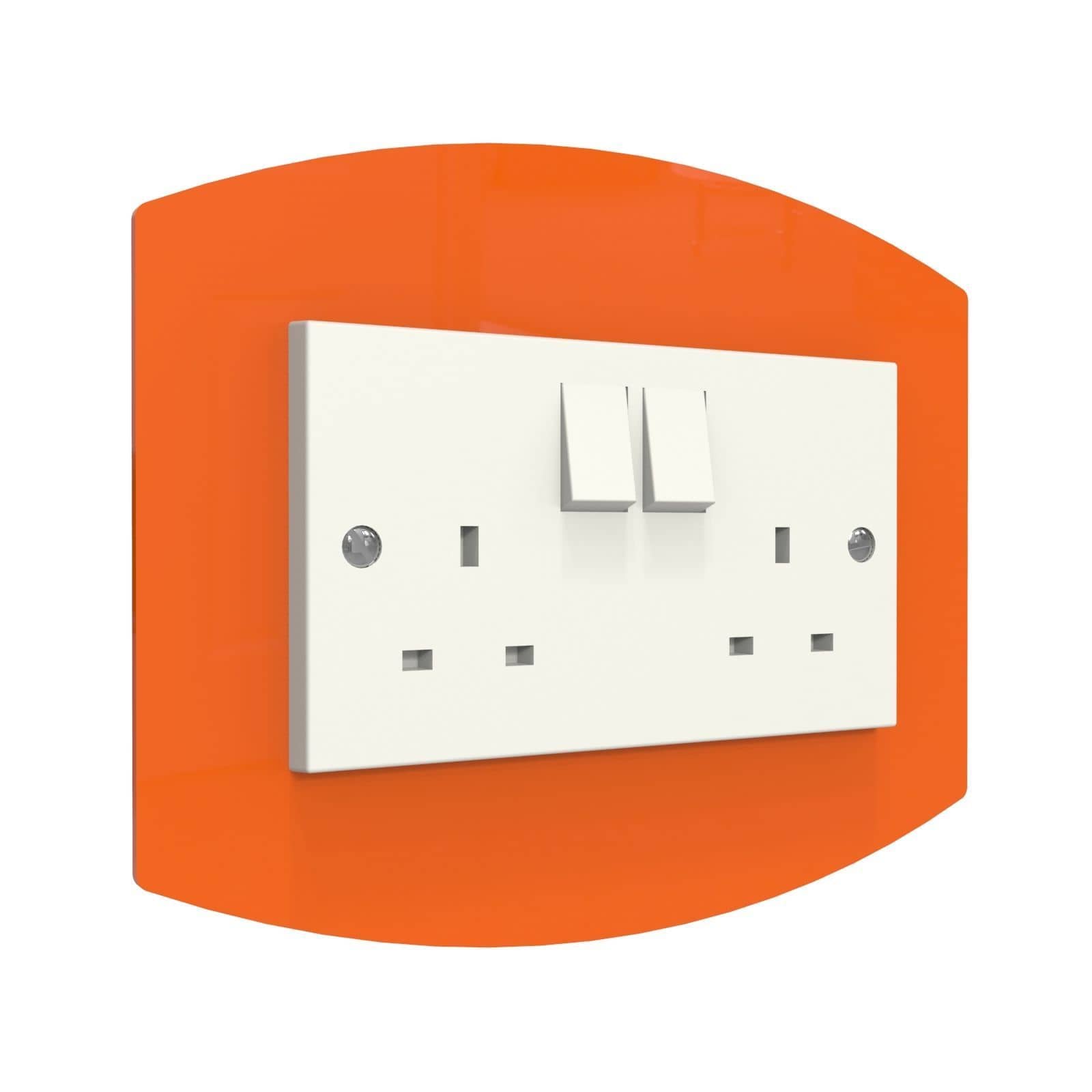 Curved Double Light Switch Surrounds by Displaypro Ltd