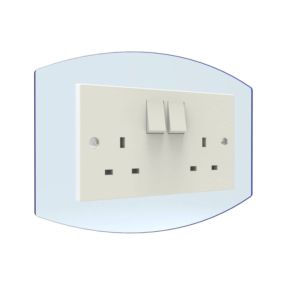 Curved Double Light Switch Surrounds Displaypro 8