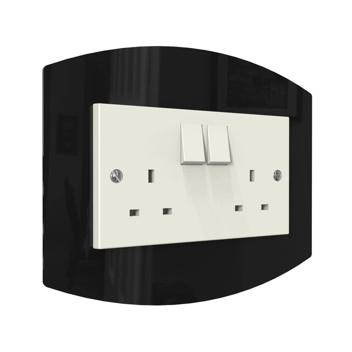 Curved Double Light Switch Surrounds Displaypro 3