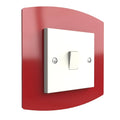 Curved Single Light Switch Surrounds By Displaypro Ltd