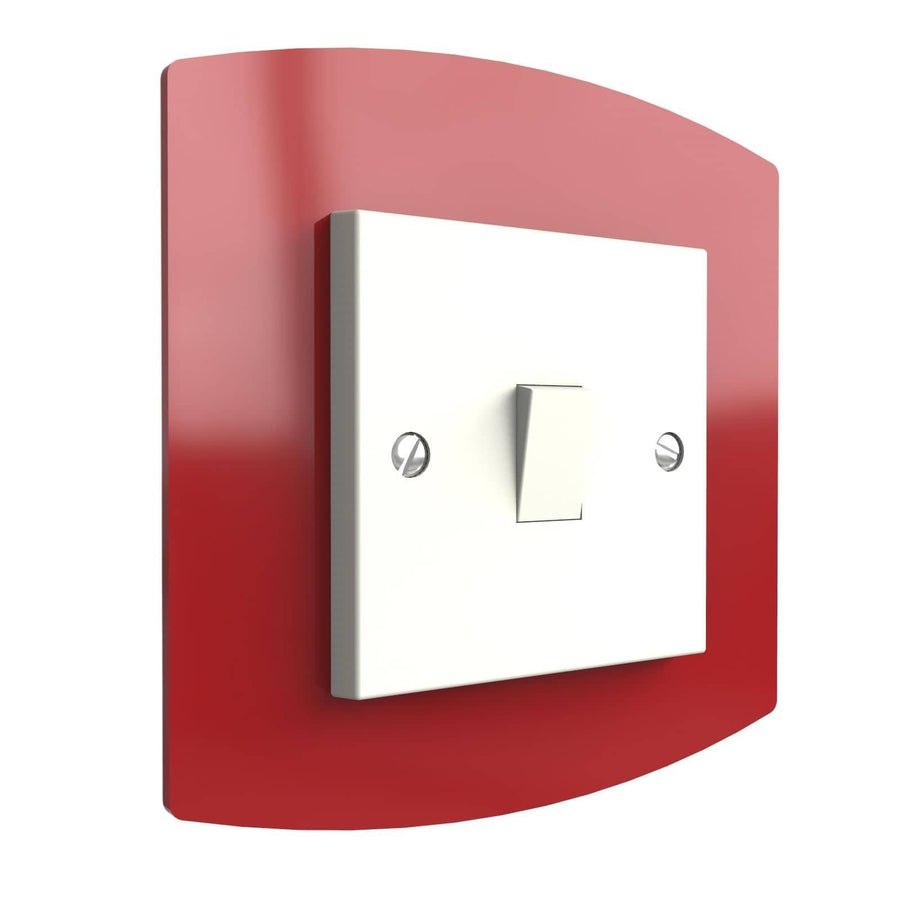 Curved Single Light Switch Surrounds By Displaypro Ltd