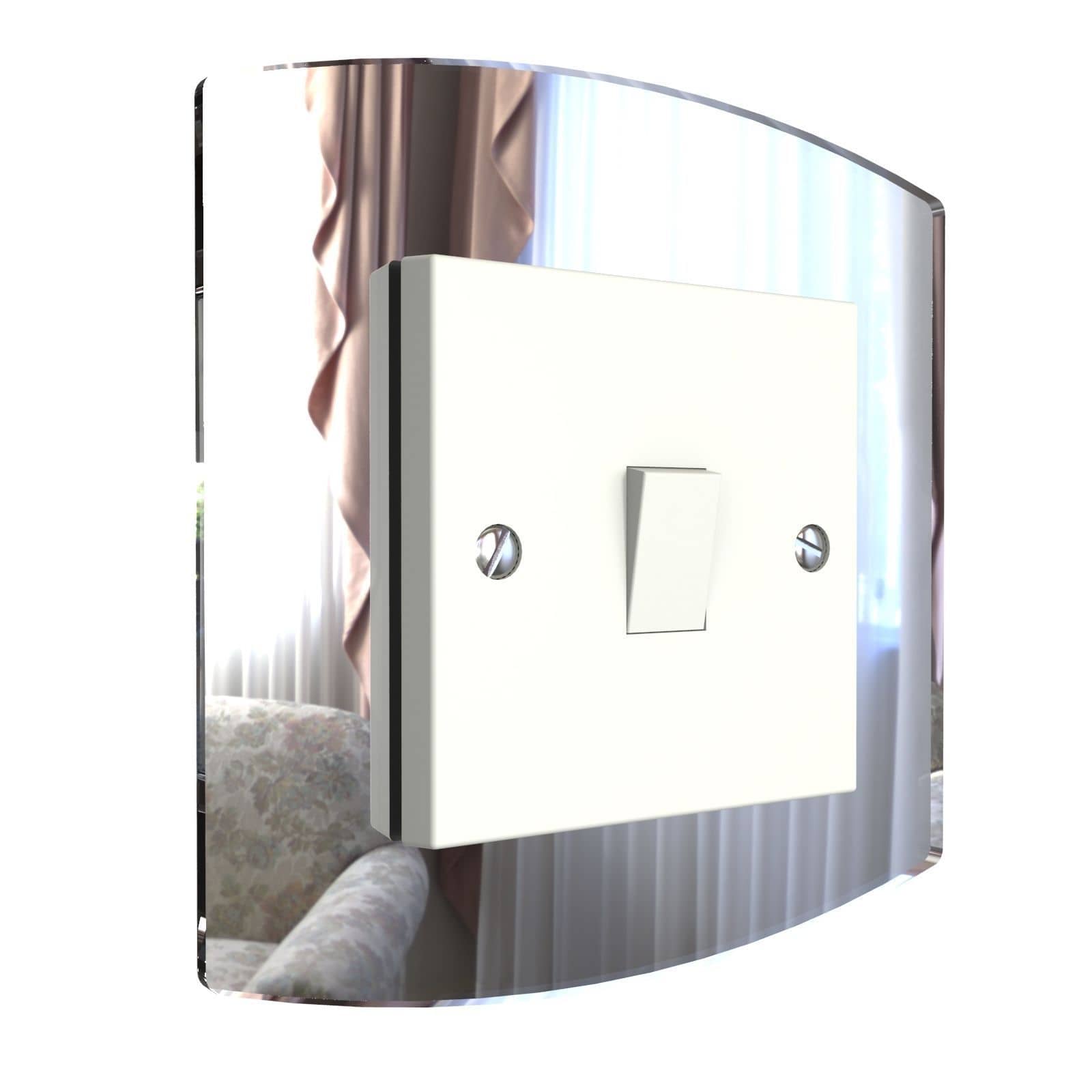 Curved Single Light Switch Surrounds By Displaypro Ltd