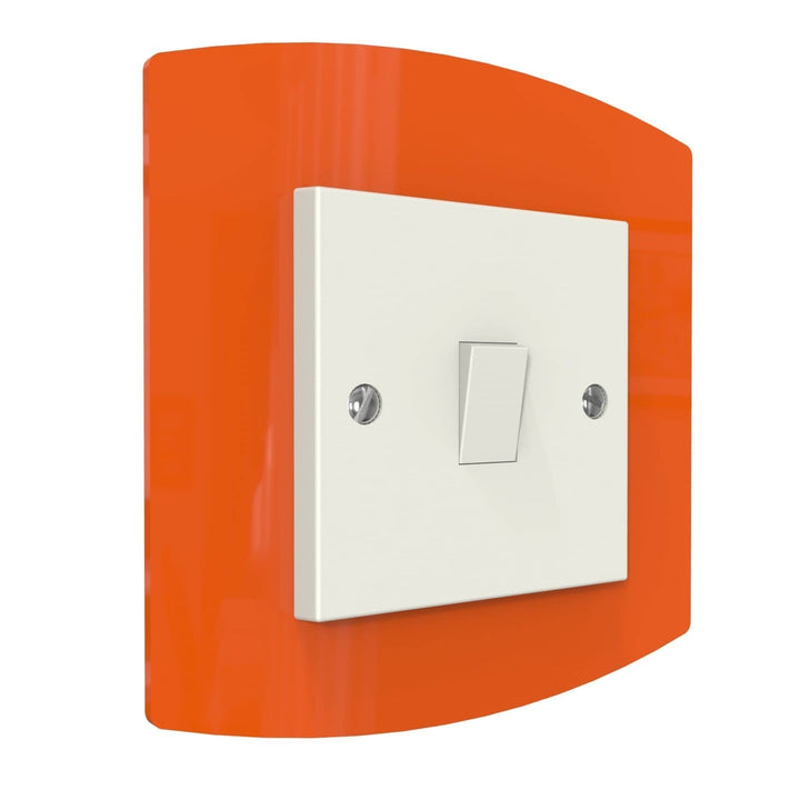 Curved Single Light Switch Surrounds Displaypro 7