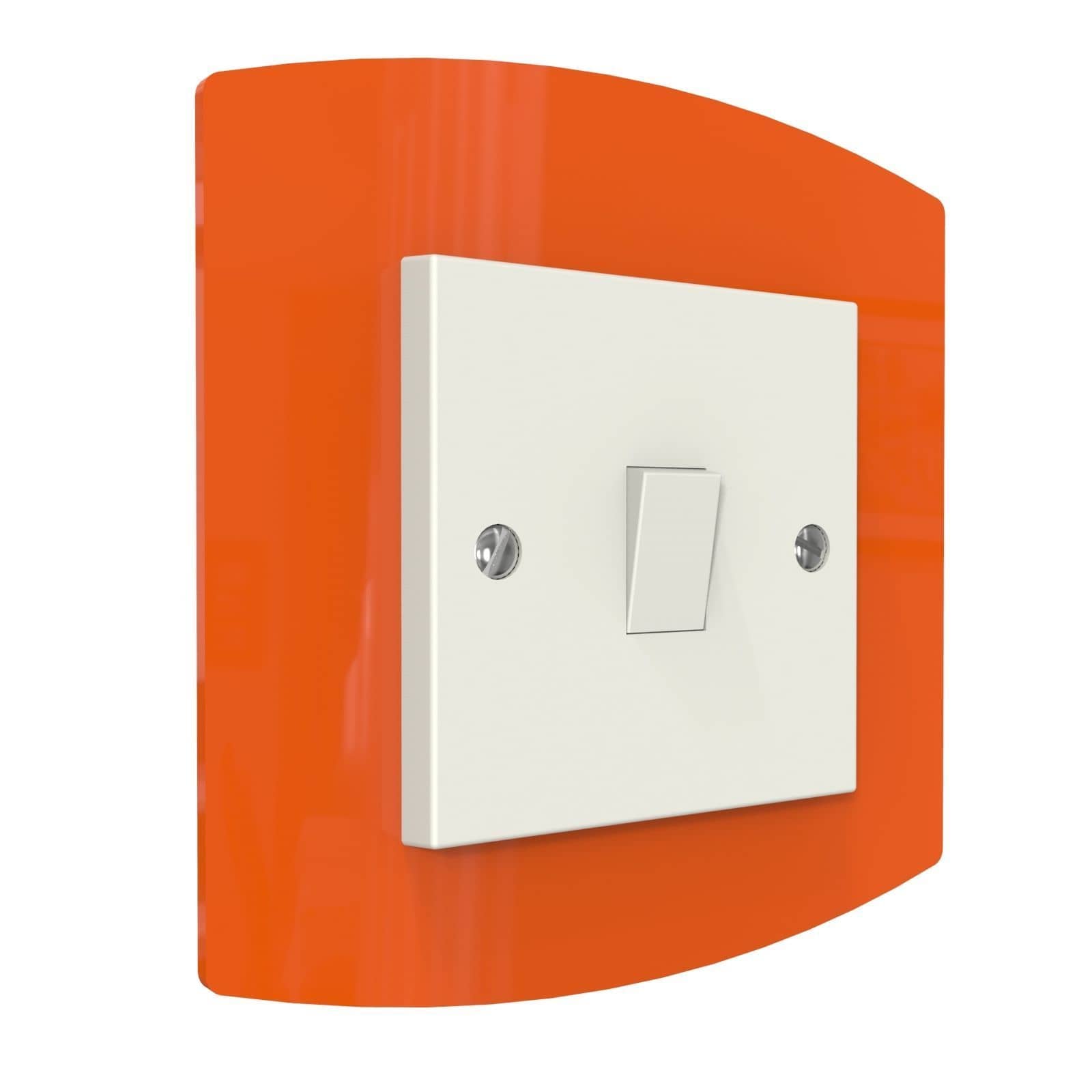 Curved Single Light Switch Surrounds By Displaypro Ltd