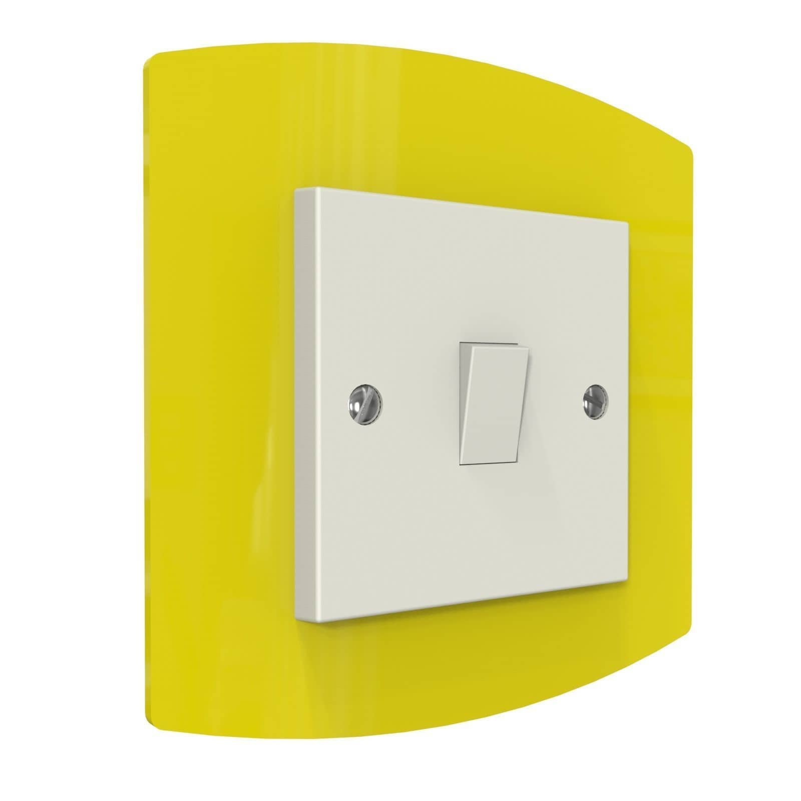 Curved Single Light Switch Surrounds By Displaypro Ltd