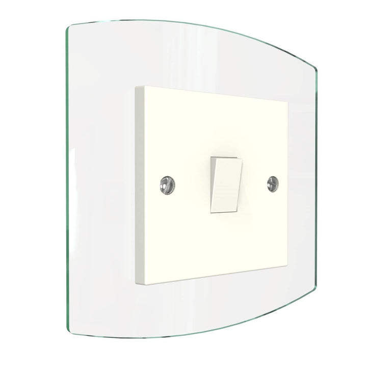 Curved Single Light Switch Surrounds Displaypro 3