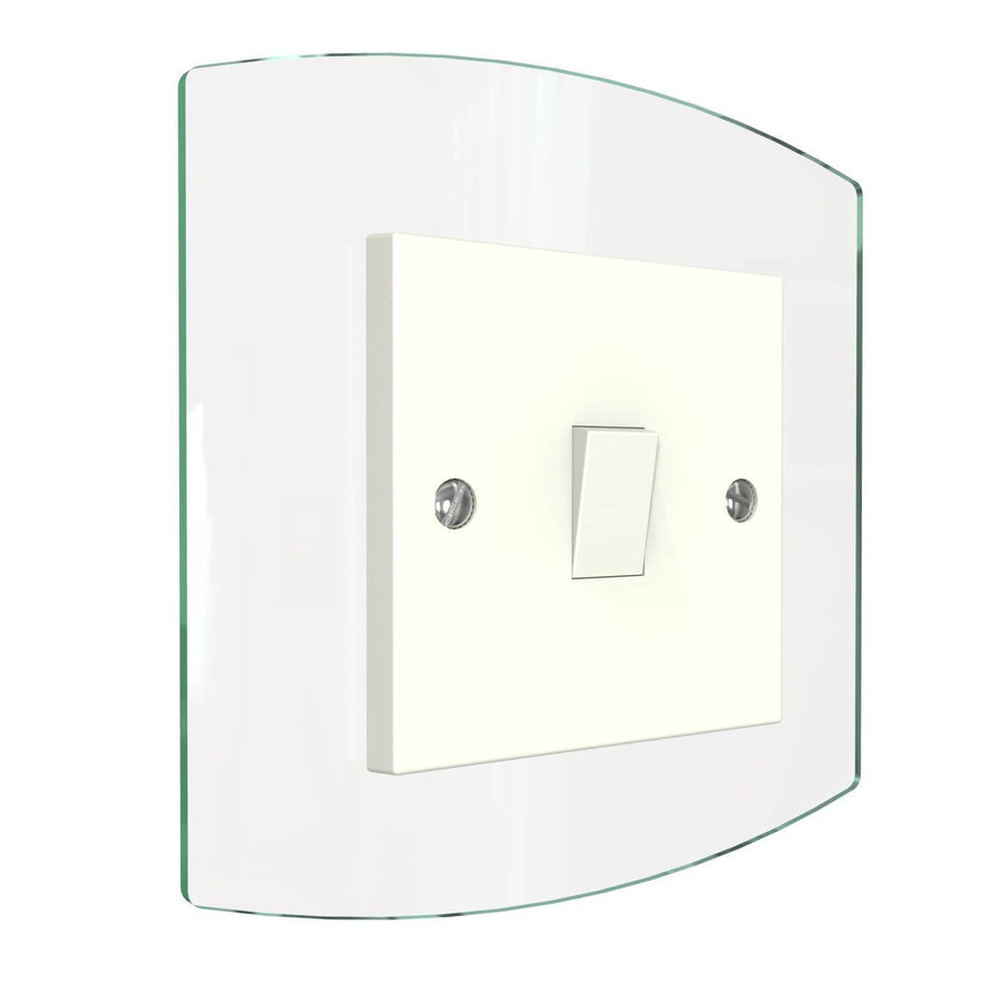 Curved Single Light Switch Surrounds By Displaypro Ltd