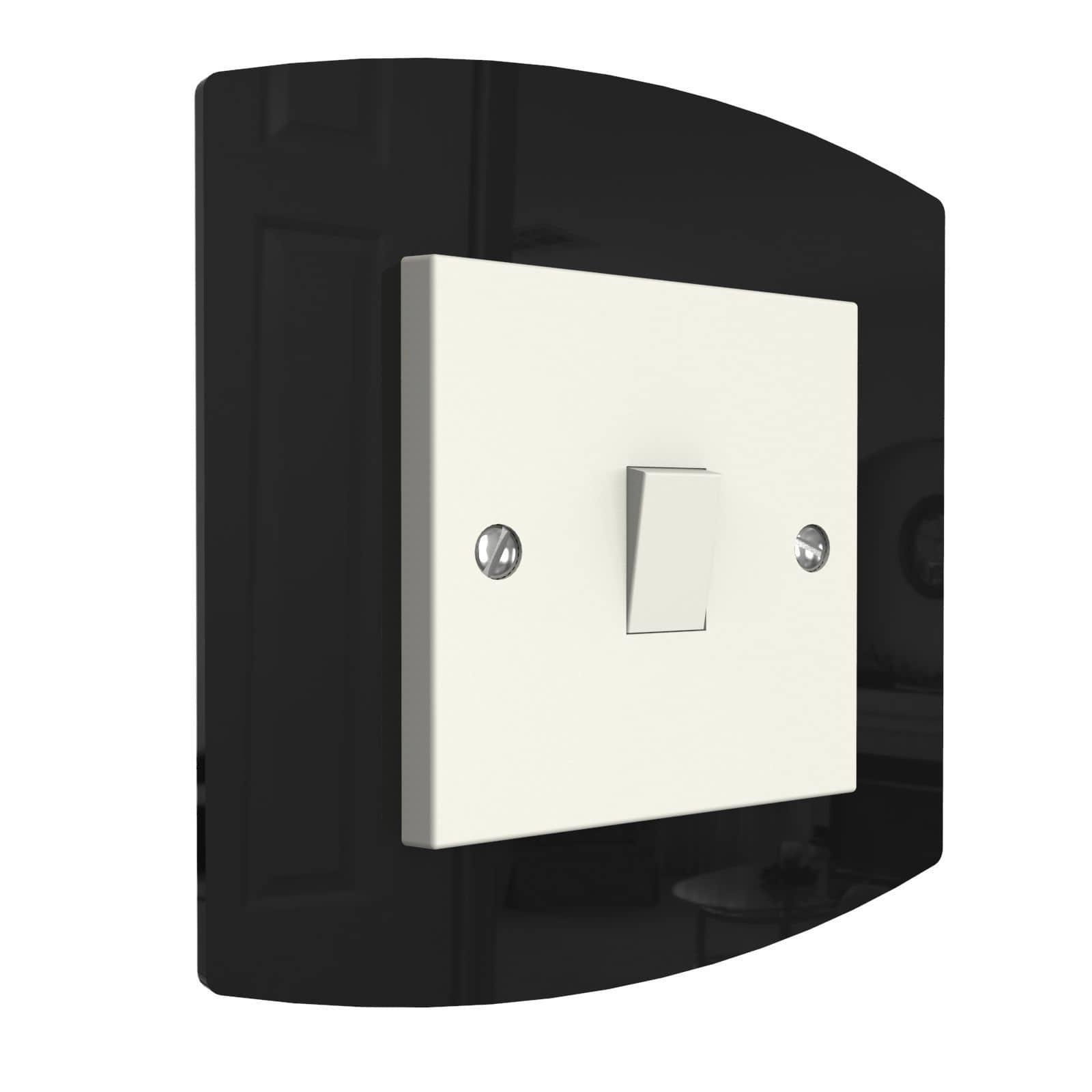 Curved Single Light Switch Surrounds By Displaypro Ltd