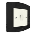 Curved Single Light Switch Surrounds By Displaypro Ltd