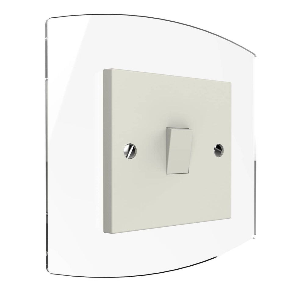 Curved Single Light Switch Surrounds Displaypro 2
