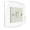 Curved Single Light Switch Surrounds By Displaypro Ltd