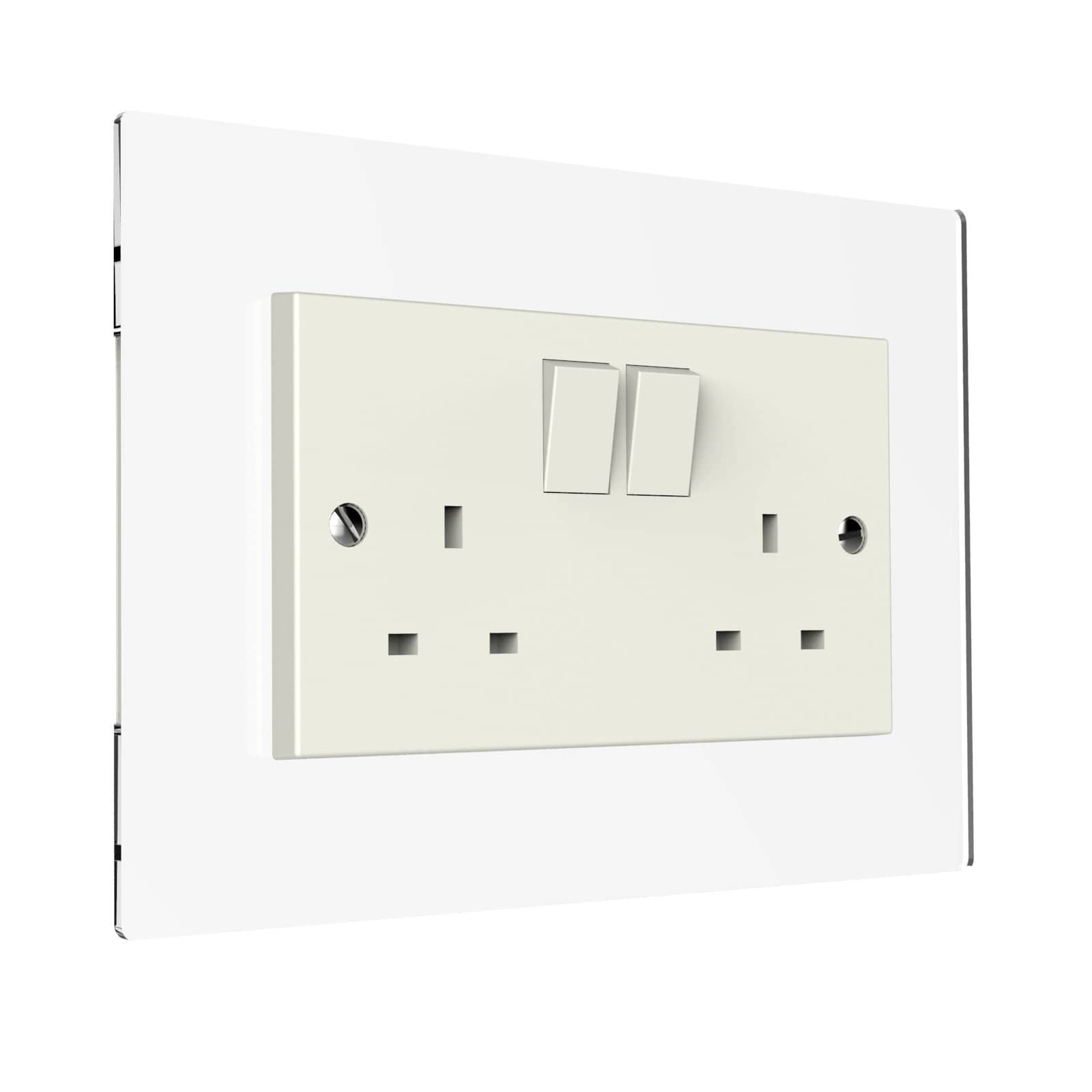 Double Acrylic Switch Surrounds by Displaypro Ltd - Various colours