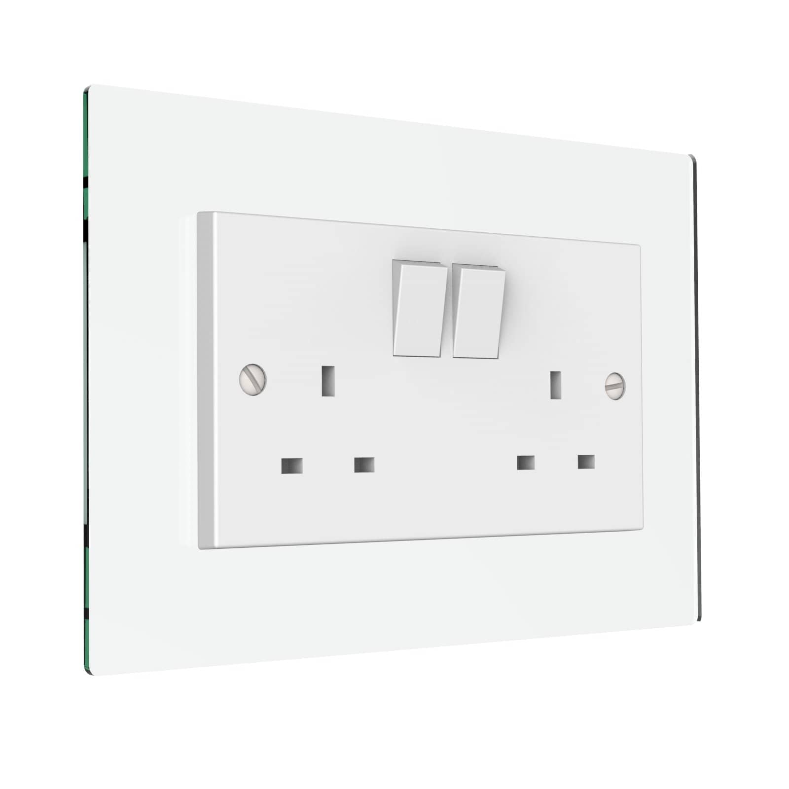 Double Acrylic Switch Surrounds by Displaypro Ltd - Various colours