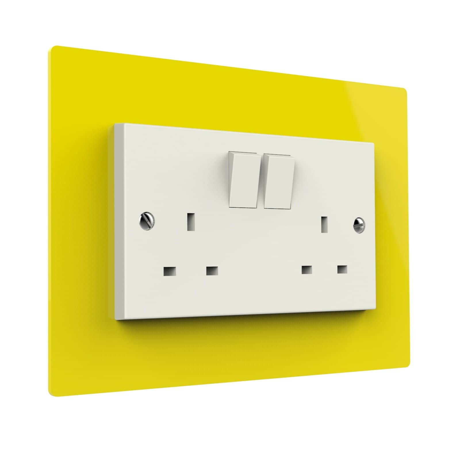 Double Acrylic Switch Surrounds by Displaypro Ltd - Various colours