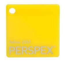 Yellow Gloss Acrylic Sheet Displaypro 2