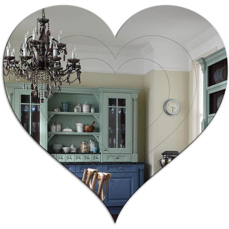 Heart Engraved Acrylic Mirrors Displaypro