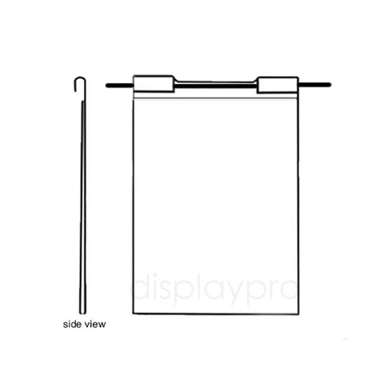 A4 Hook Over Poster Display Displaypro 3