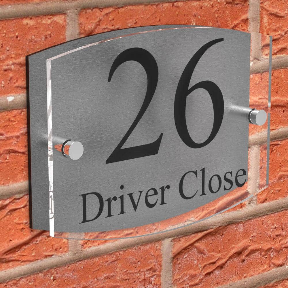 House Sign - Clear Acrylic - Oakham Range Displaypro
