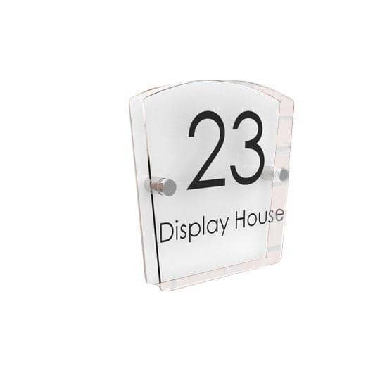 Tapered Acrylic House Signs Displaypro 4