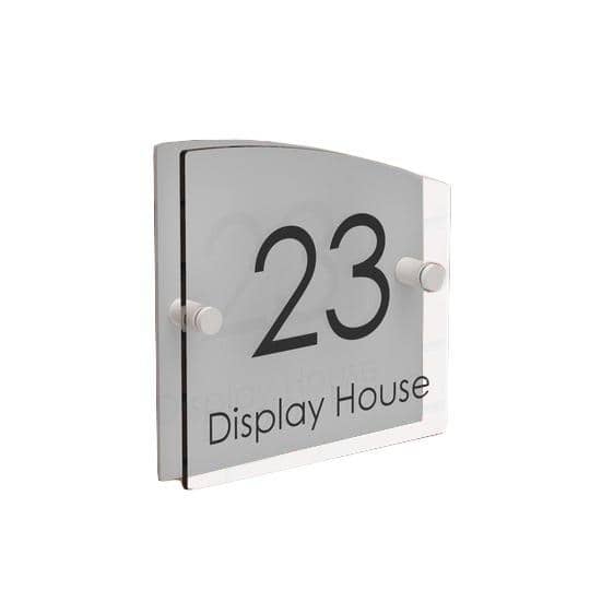 Slanted Acrylic House Signs Displaypro 4