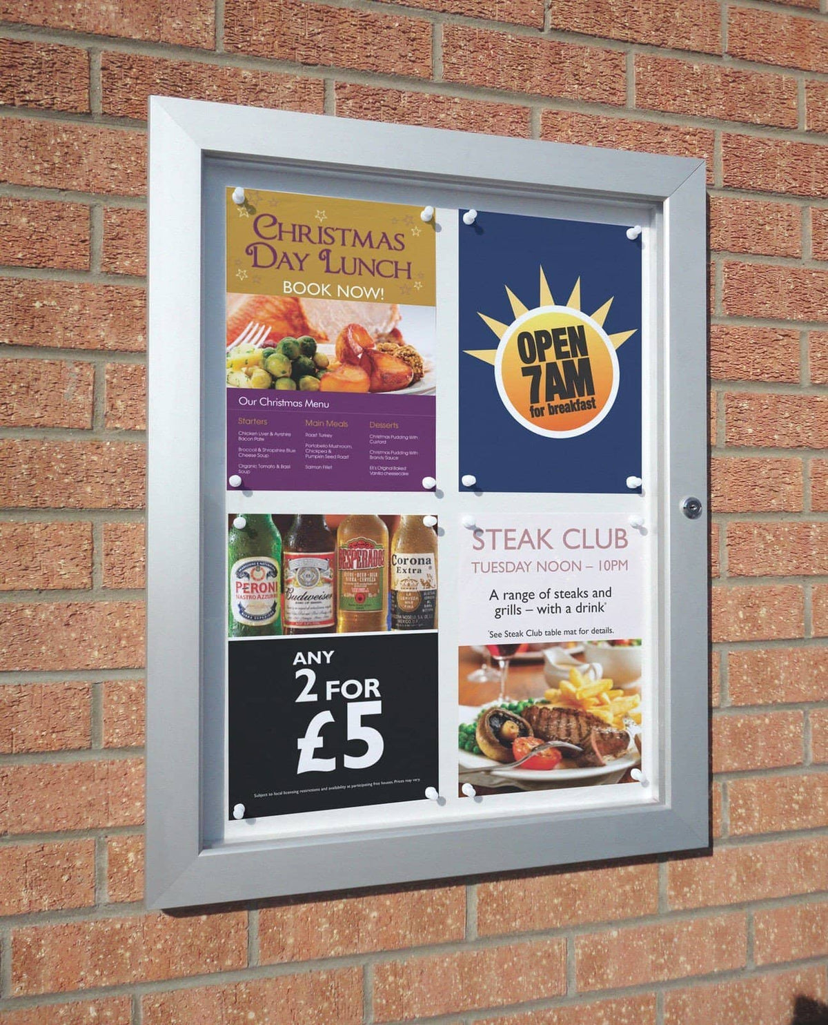 Lockable Magnetic Notice Boards Displaypro