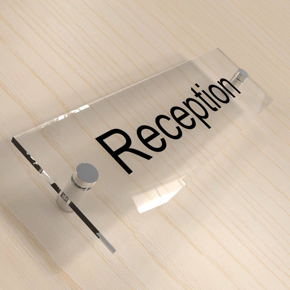 Office Door Plaques - Clear Acrylic Displaypro