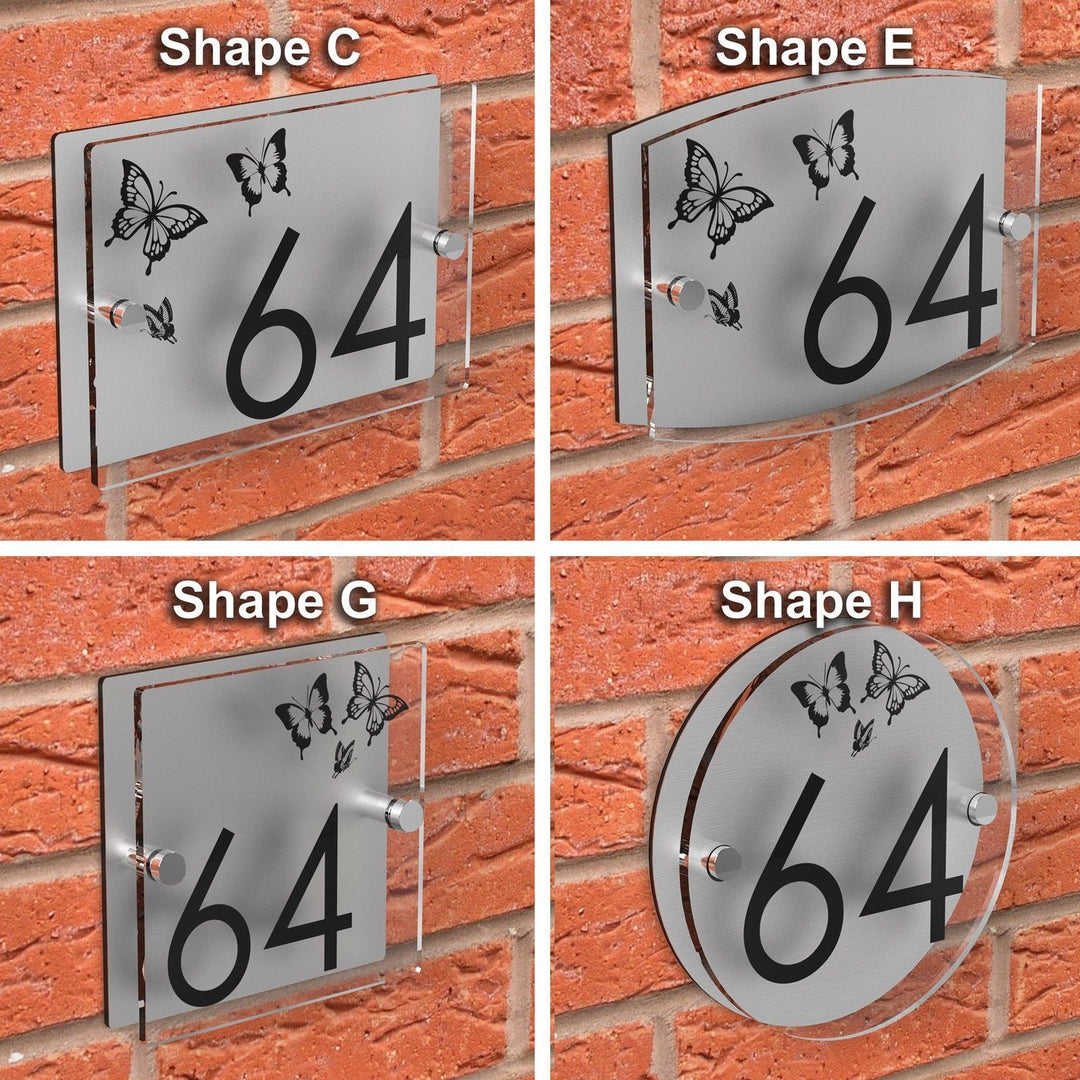 Copy Of Patterned Acrylic Number House Plaque Displaypro 2