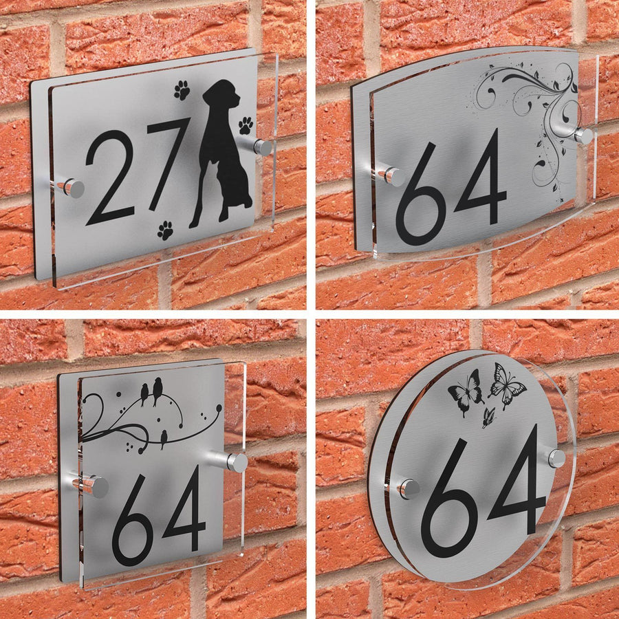 Patterned Acrylic House Sign Displaypro