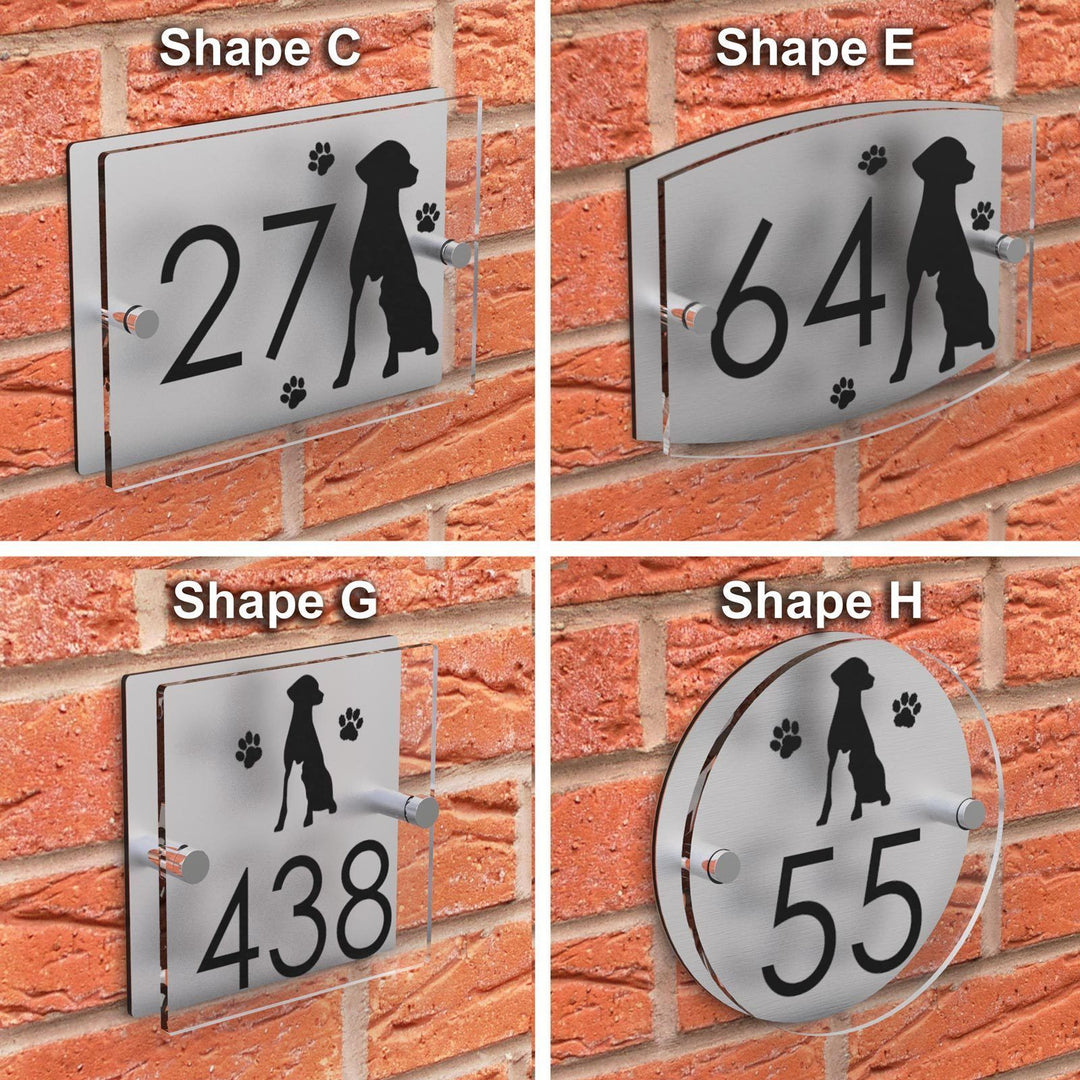 Copy Of Patterned Acrylic Number House Plaque Displaypro 5