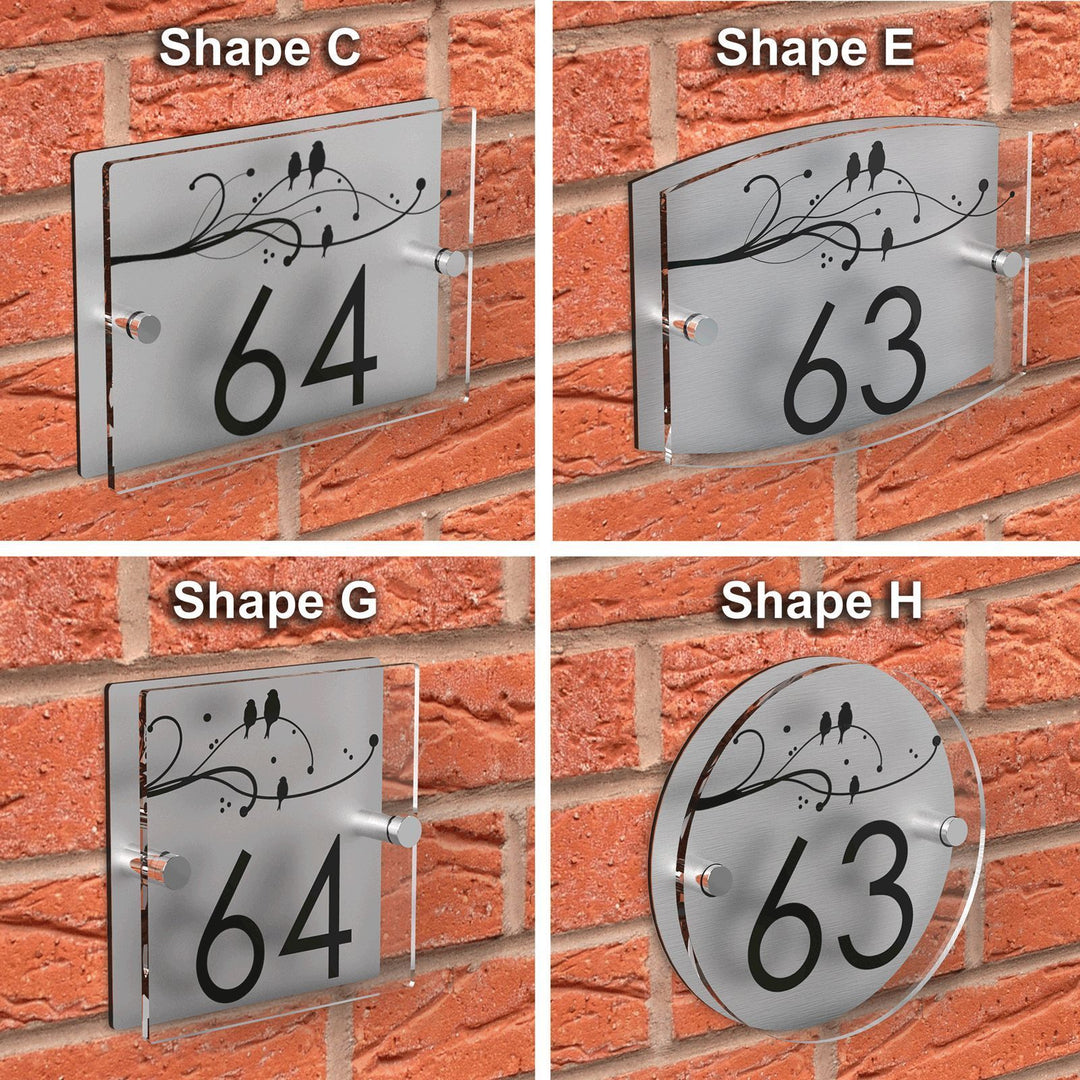 Copy Of Patterned Acrylic Number House Plaque Displaypro 9