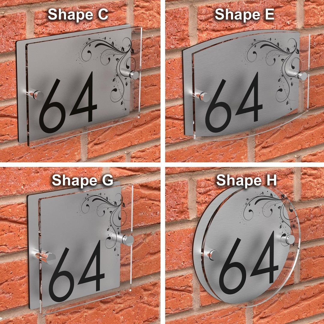 Copy Of Patterned Acrylic Number House Plaque Displaypro 3