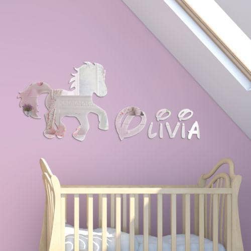 Pony Acrylic Mirror & Childrens Name Displaypro