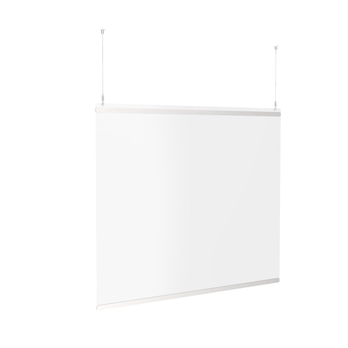 Pro Hanging Protection Screen with Stainless Steel Strips Displaypro