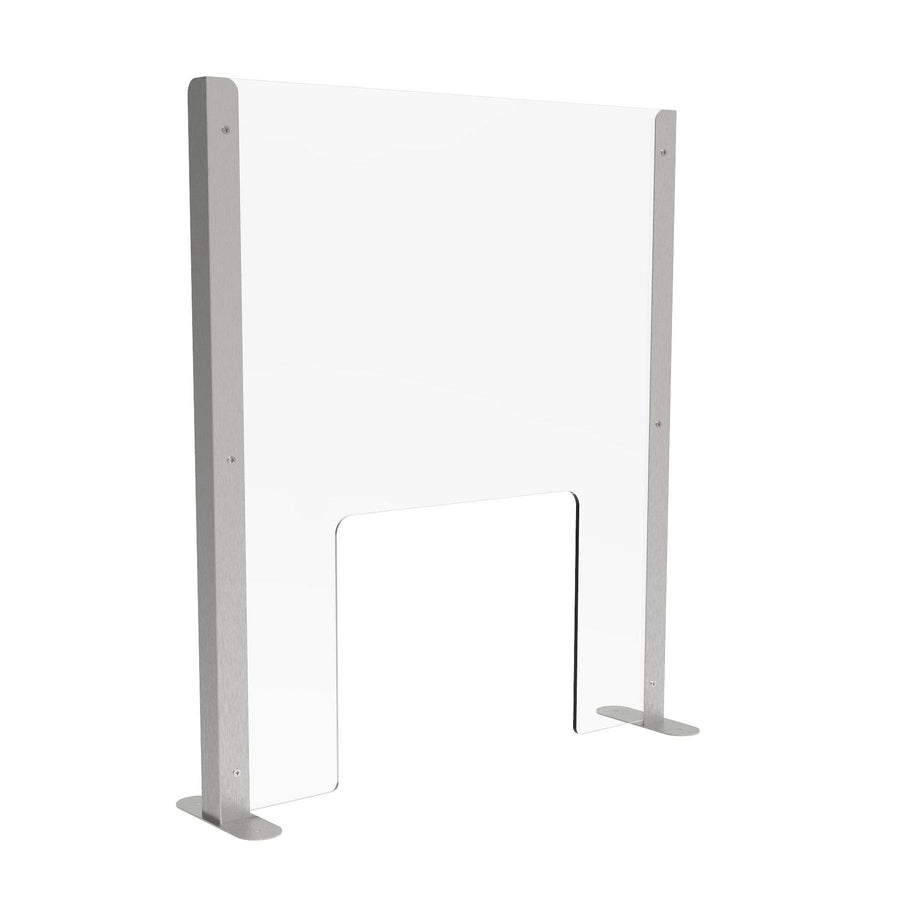 Pro Sneeze Guard with Acrylic Screen & Stainless Steel Legs Displaypro