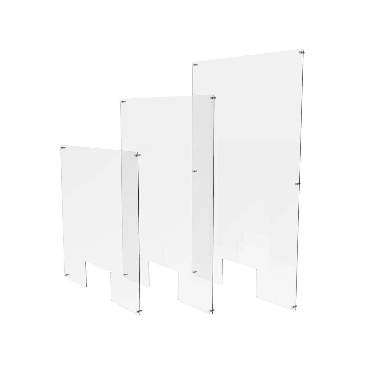 Retrofit Pre drilled Acrylic Sneeze Guard Protective Screen Displaypro