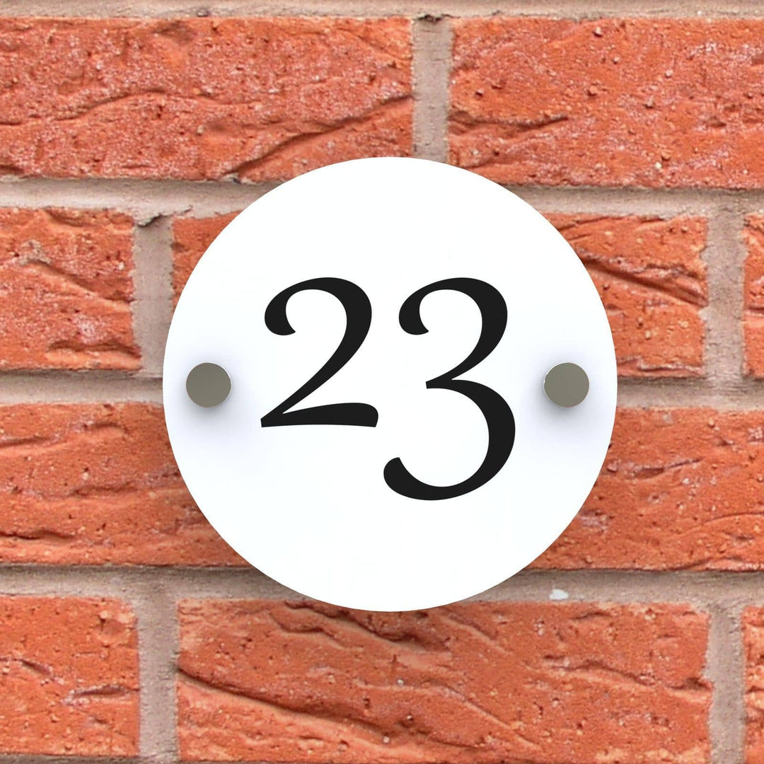 Round Acrylic House Sign