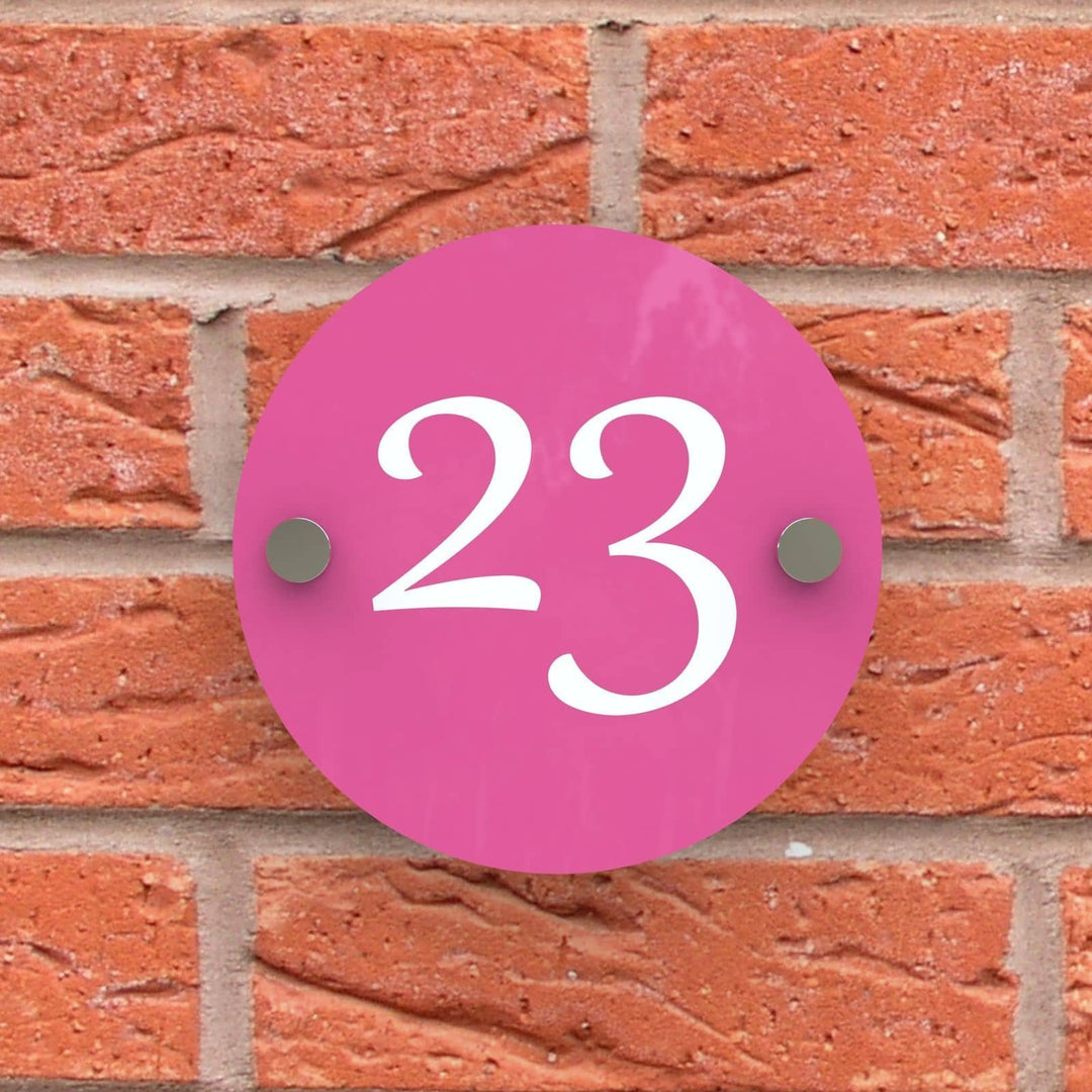 Round Acrylic House Sign